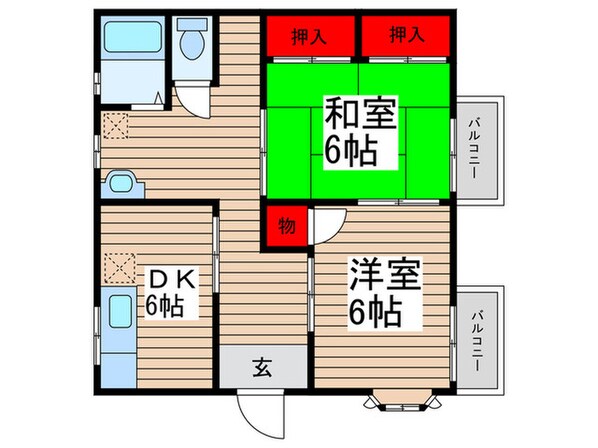 サニ―ヒルズの物件間取画像